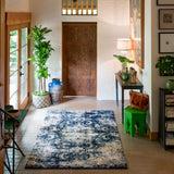 Loloi Torrance Navy / Ivory Rug RUGS - synthetic Loloi