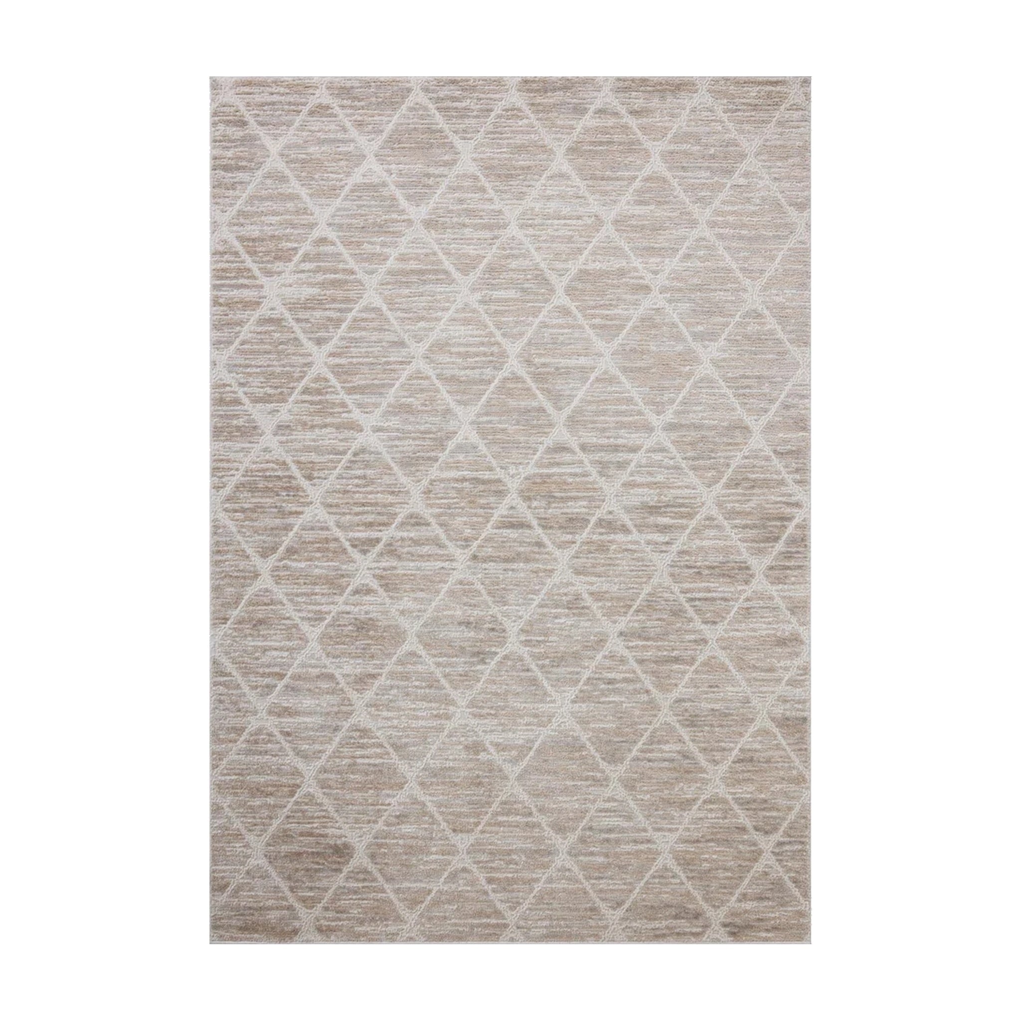 Loloi Townes Pebble / Beige Rug, 18" x 18"