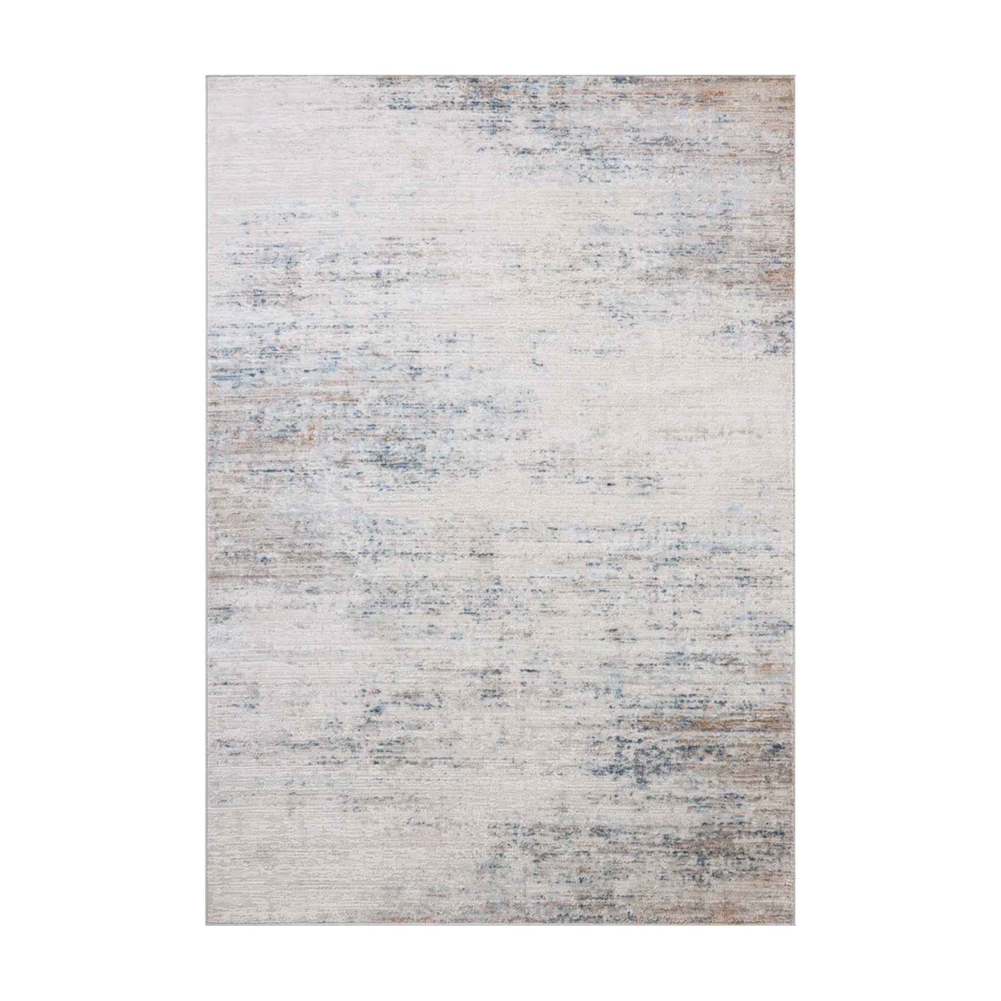 Loloi Townes Ivory / Sky Rug, 18" x 18"