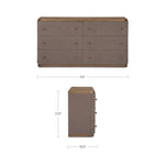 Sloane 6 Drawer Dresser FURNITURE - dresser Moe's Furniture