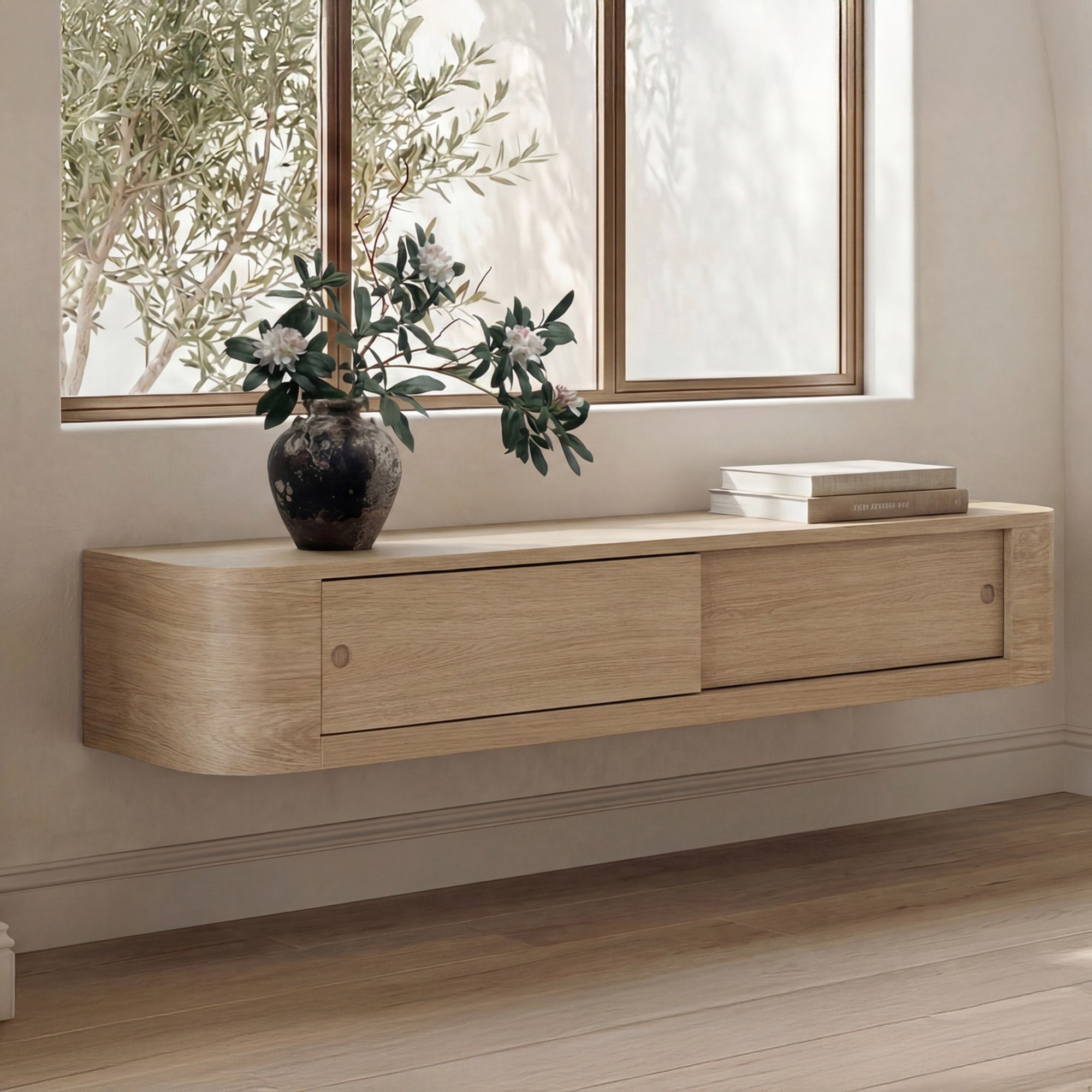Ramsey Floating Console Table FURNITURE - console table Moe's Furniture