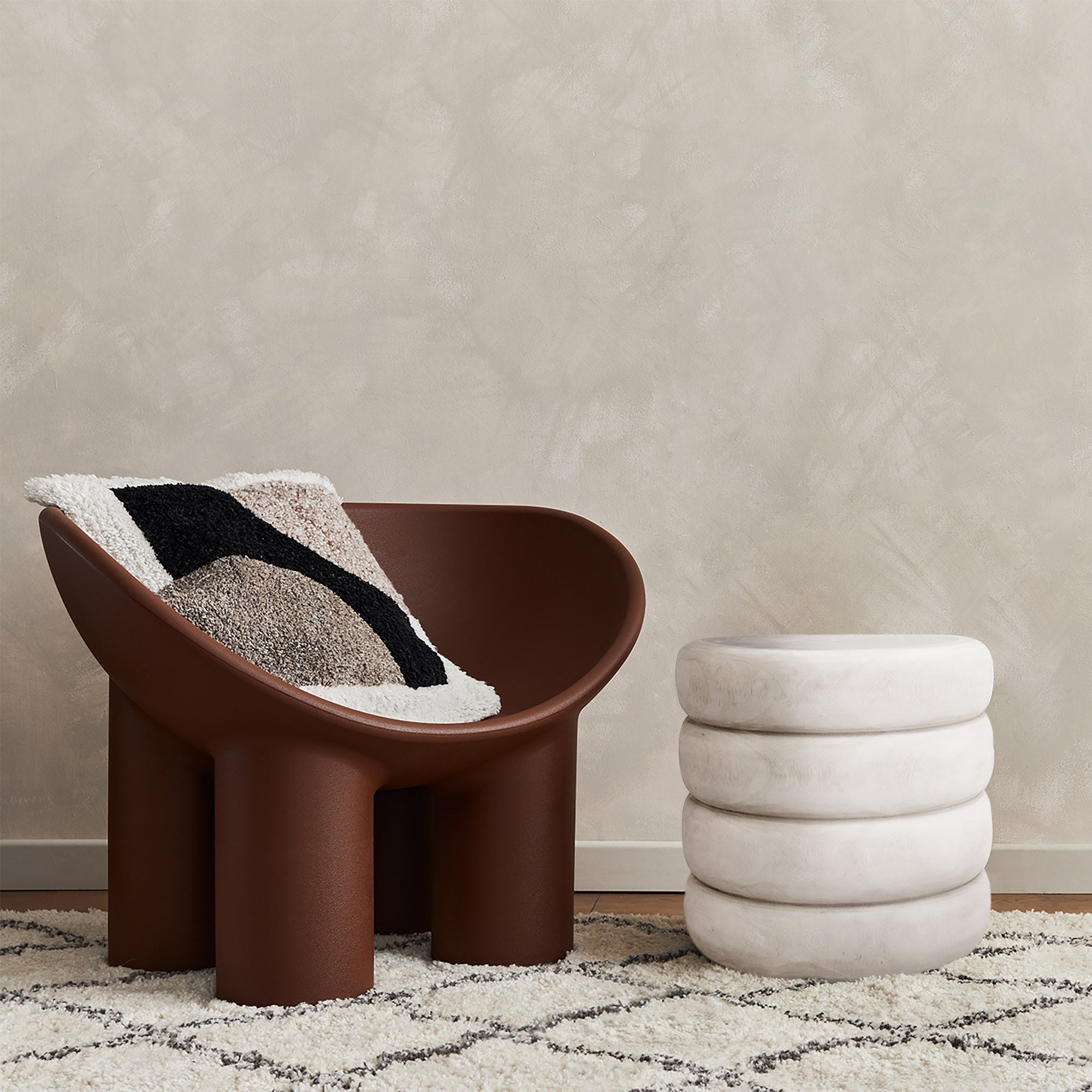 Tengal Wood Stool – view 2