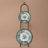 Black Metal Double Plate Holder
