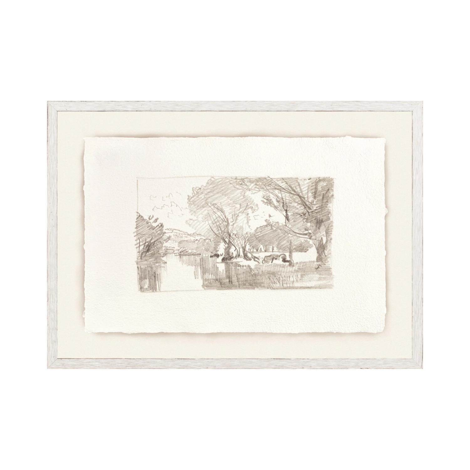"Landscape Sketch VI C.1892 " Framed Art Print ARTWORK - framed print Celadon Art