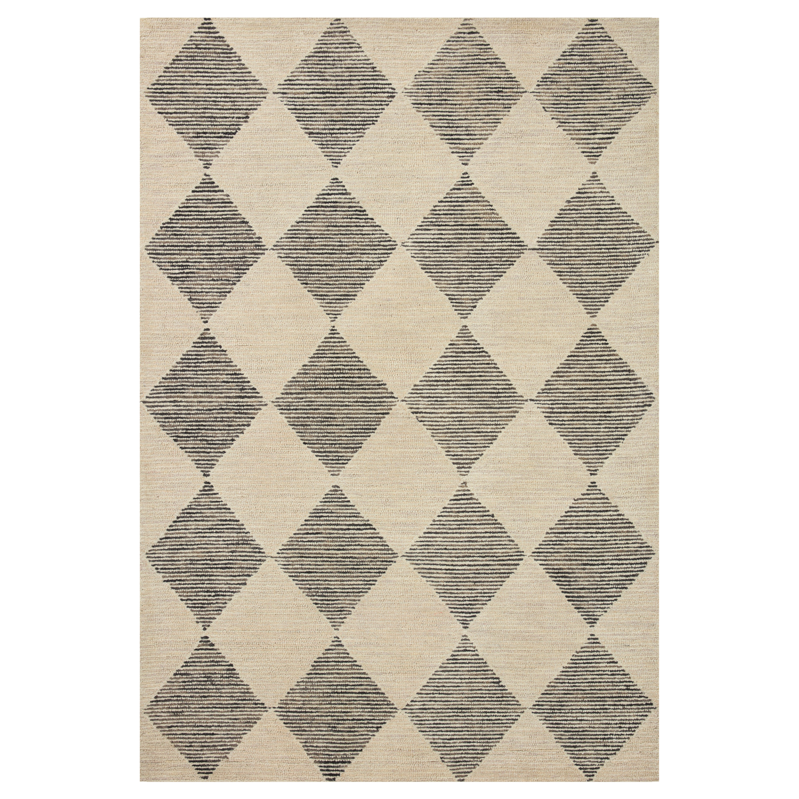 IN STORE RUG - Chris Loves Julia x Loloi Francis Beige / Charcoal Rug - Rug & Weave