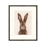 "Brown Hare" Framed Art Print ARTWORK - framed print Celadon Art