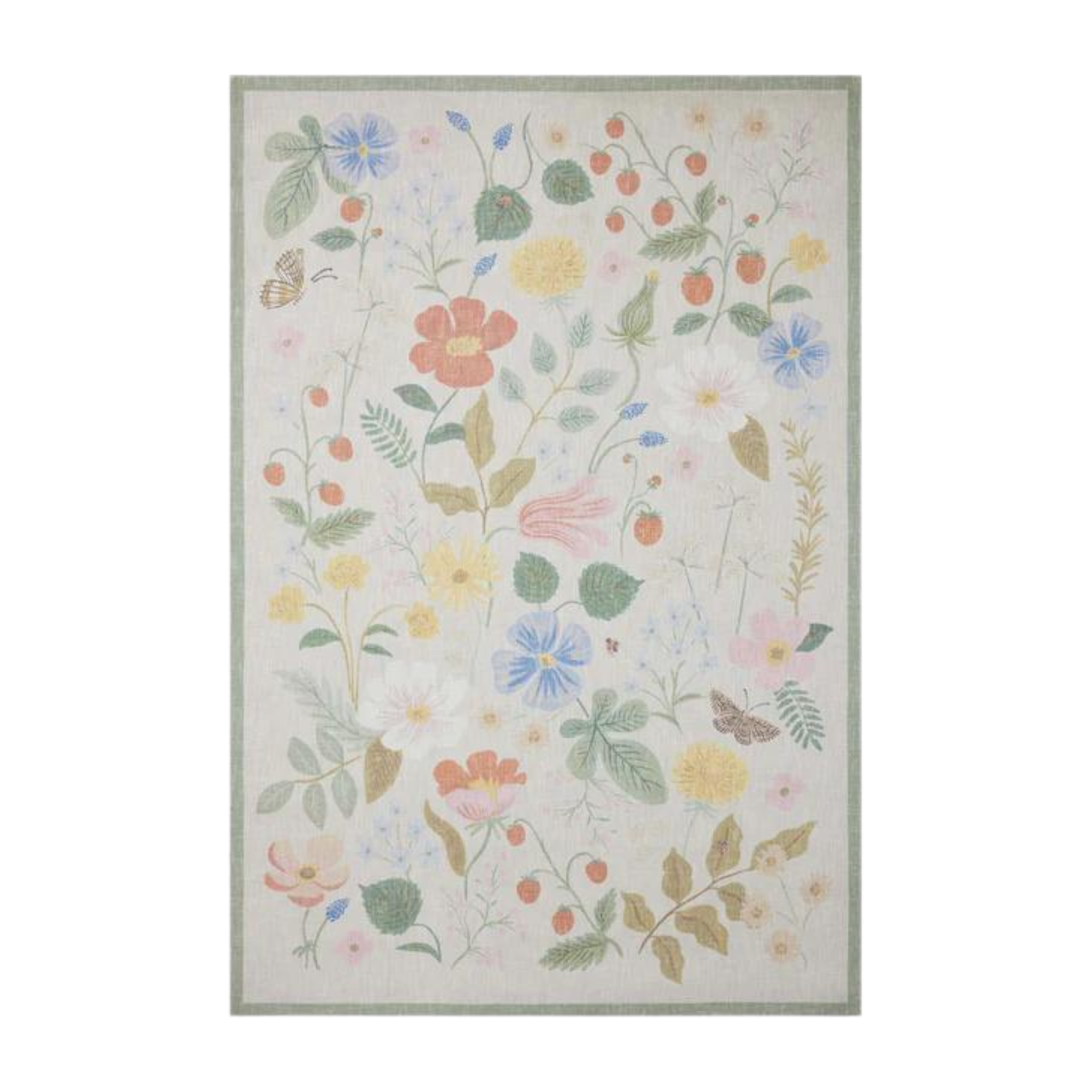 OVERSTOCK RUG - Loloi Cotswolds Strawberry Fields Ivory Rug - 2'3" x 3'9"