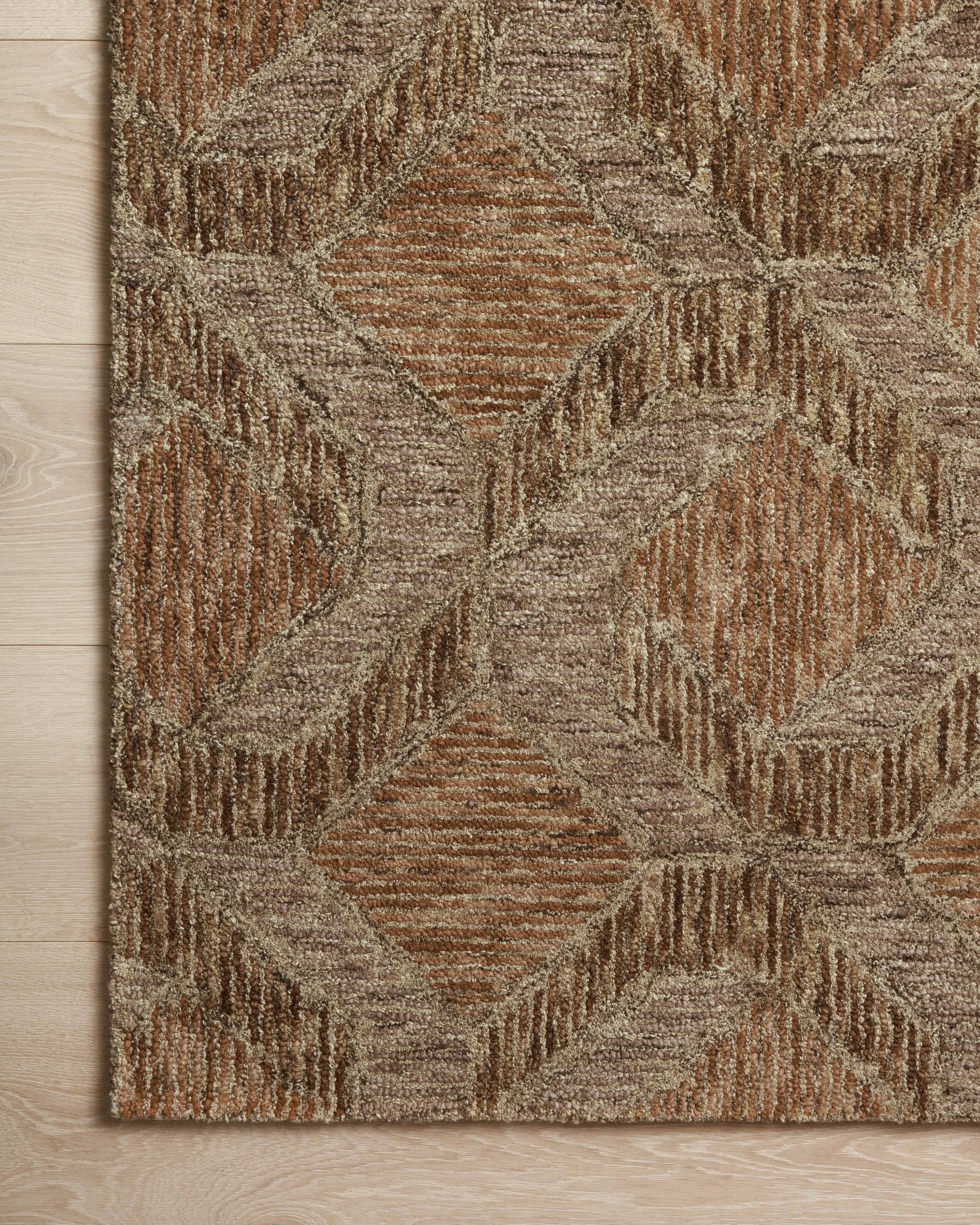Loloi Varena Rust / Bark Runner Rug RUGS - wool Loloi