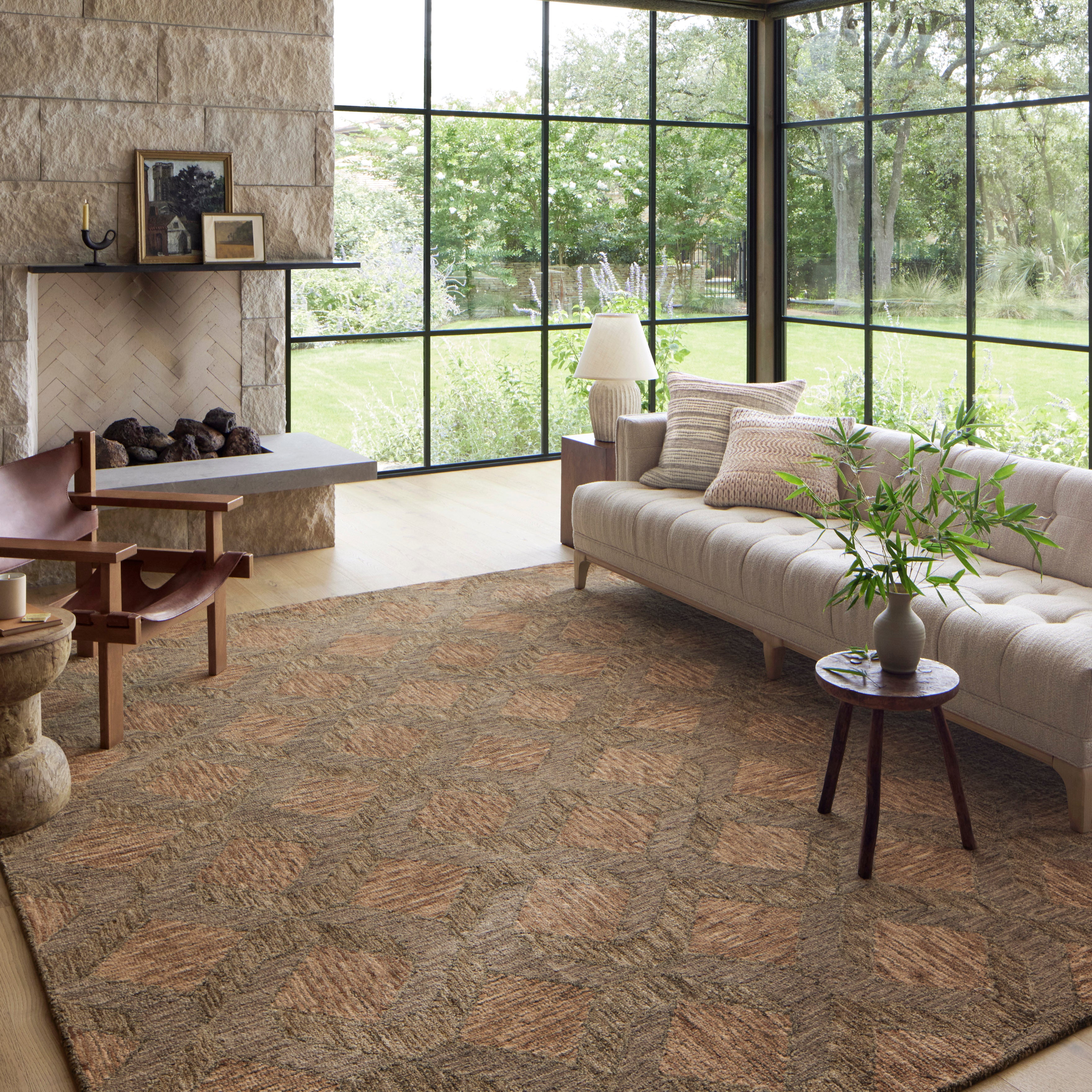 Loloi Varena Rust / Bark Runner Rug RUGS - wool Loloi