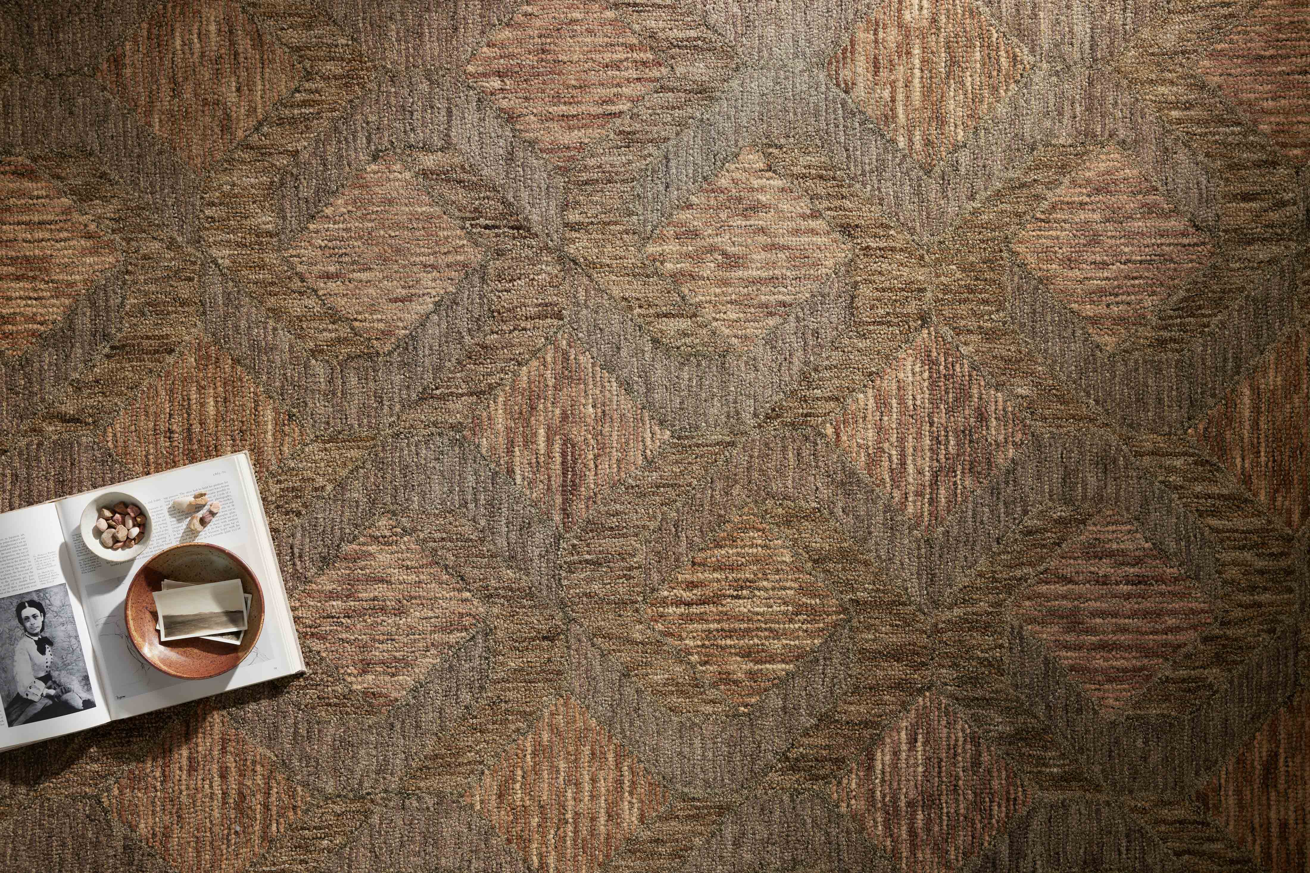Loloi Varena Rust / Bark Runner Rug RUGS - wool Loloi