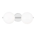 Lune 2-Light Vanity Sconce LIGHTING - vanity Visual Comfort - Studio Chrome