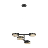 Melange 25" Multi-Positional Semi-Flush Chandelier LIGHTING - chandelier Visual Comfort Bronze