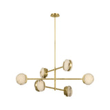 Melange 48" Multi-Positional Chandelier LIGHTING - chandelier Visual Comfort Antique-Burnished Brass