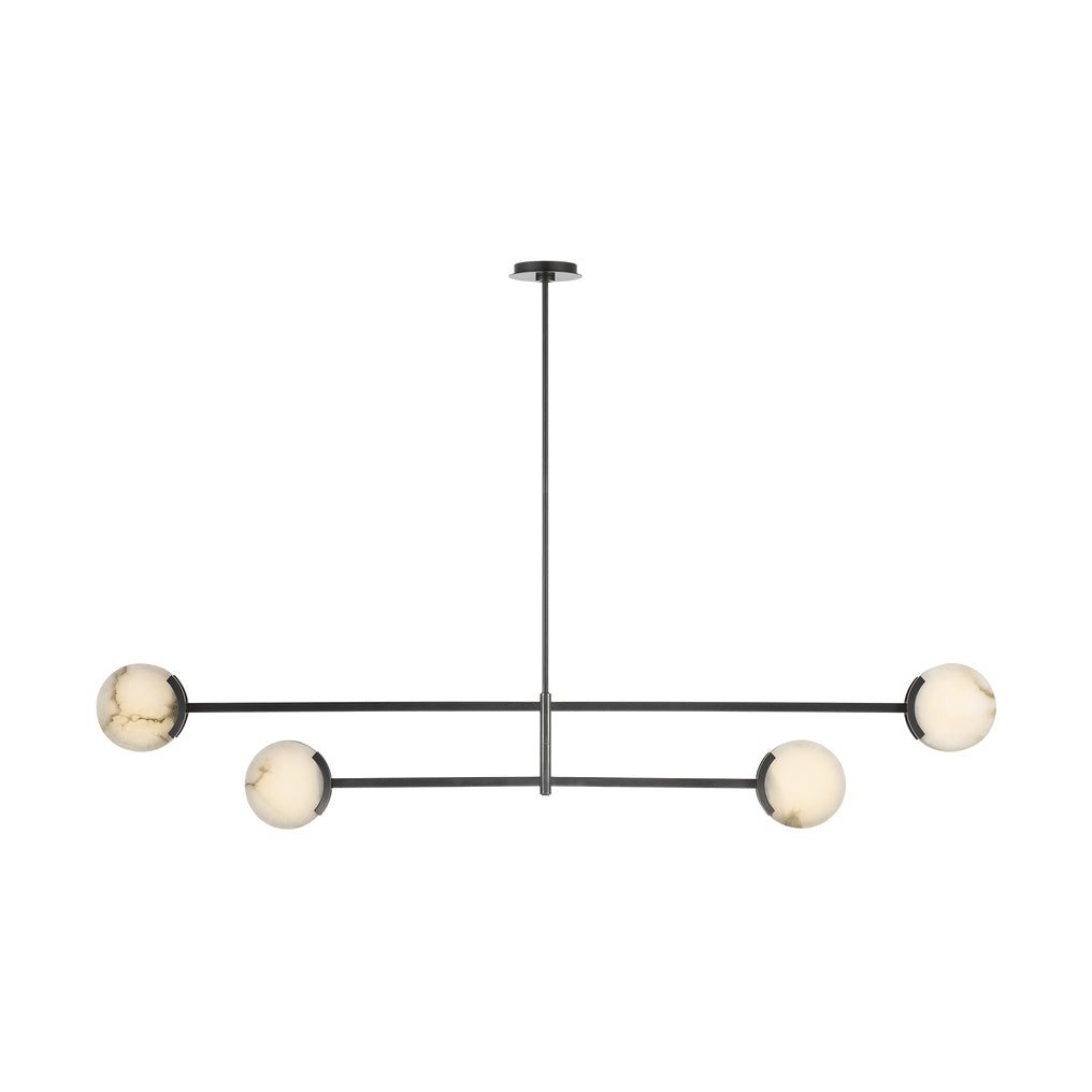 Melange 72" Multi-Positional Chandelier LIGHTING - chandelier Visual Comfort Bronze