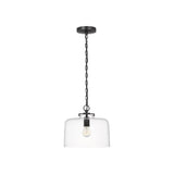 Katie Dome Pendant LIGHTING - pendant Visual Comfort - Signature Bronze Clear Glass