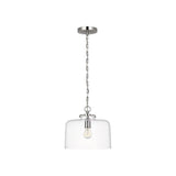 Katie Dome Pendant LIGHTING - pendant Visual Comfort - Signature Polished Nickel Clear Glass