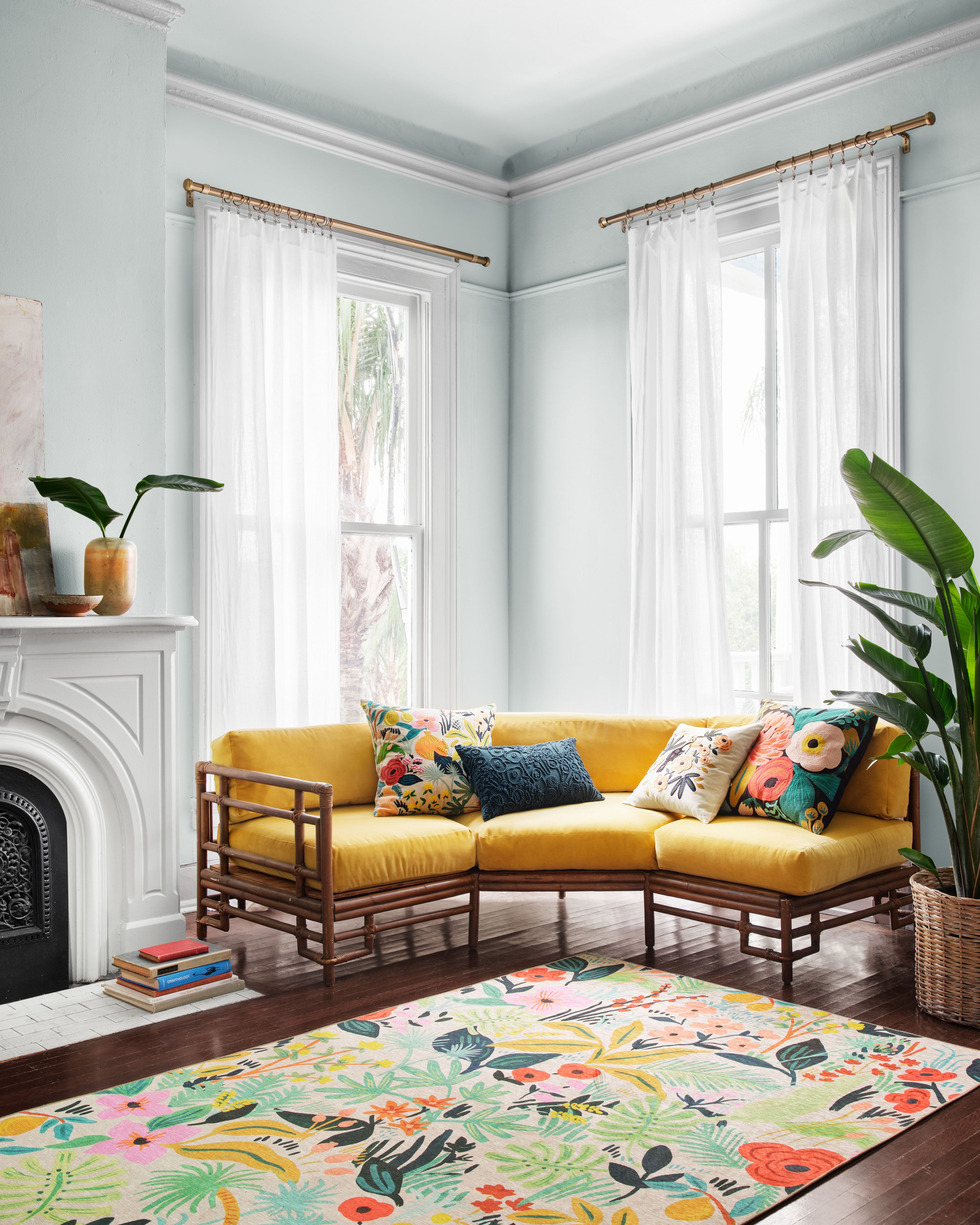 Rifle Paper Co. x Loloi Veranda Cream Rug No.1 RUGS - synthetic Loloi 18" x 18"