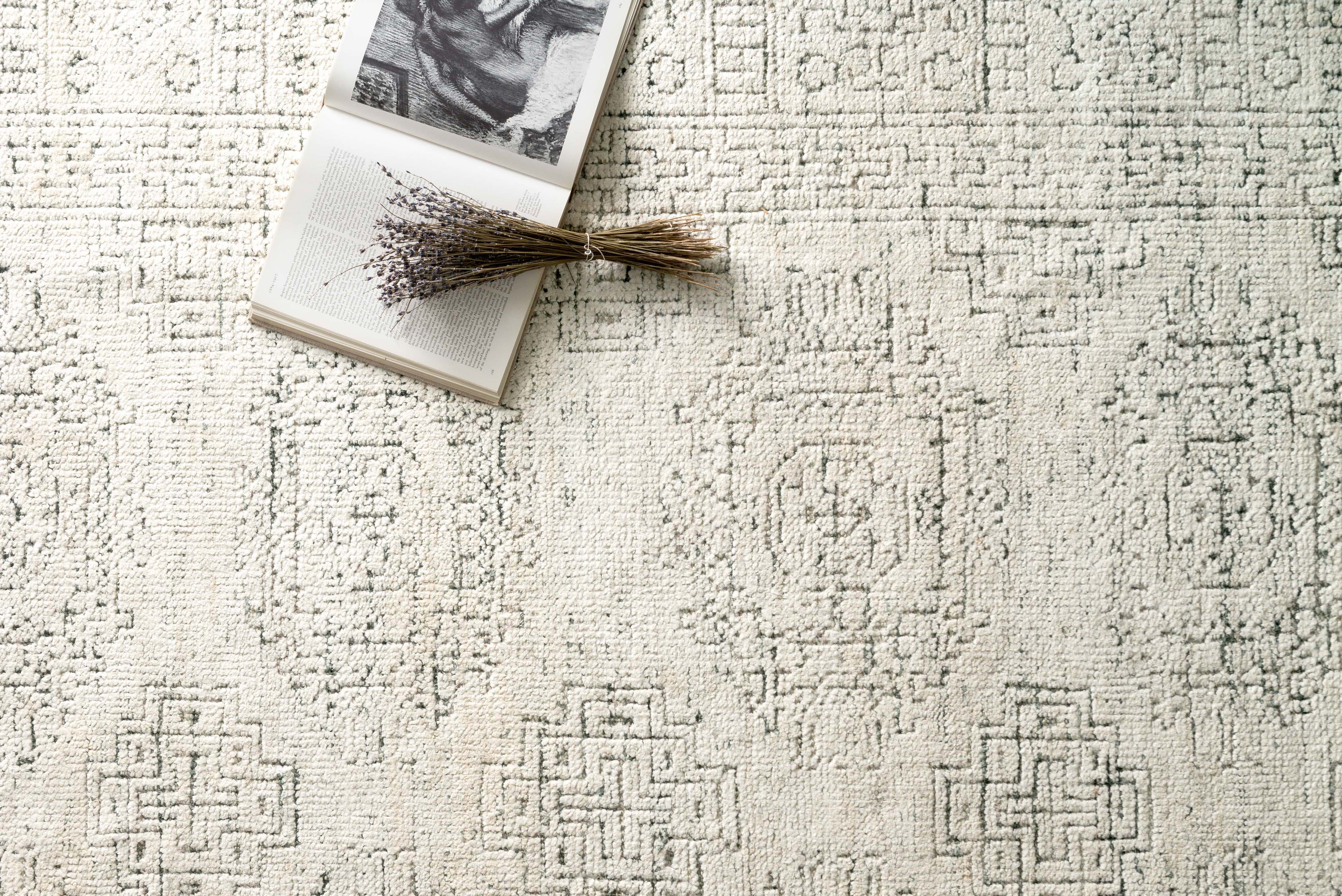 Loloi Vestige White / Stone Rug RUGS - cotton Loloi