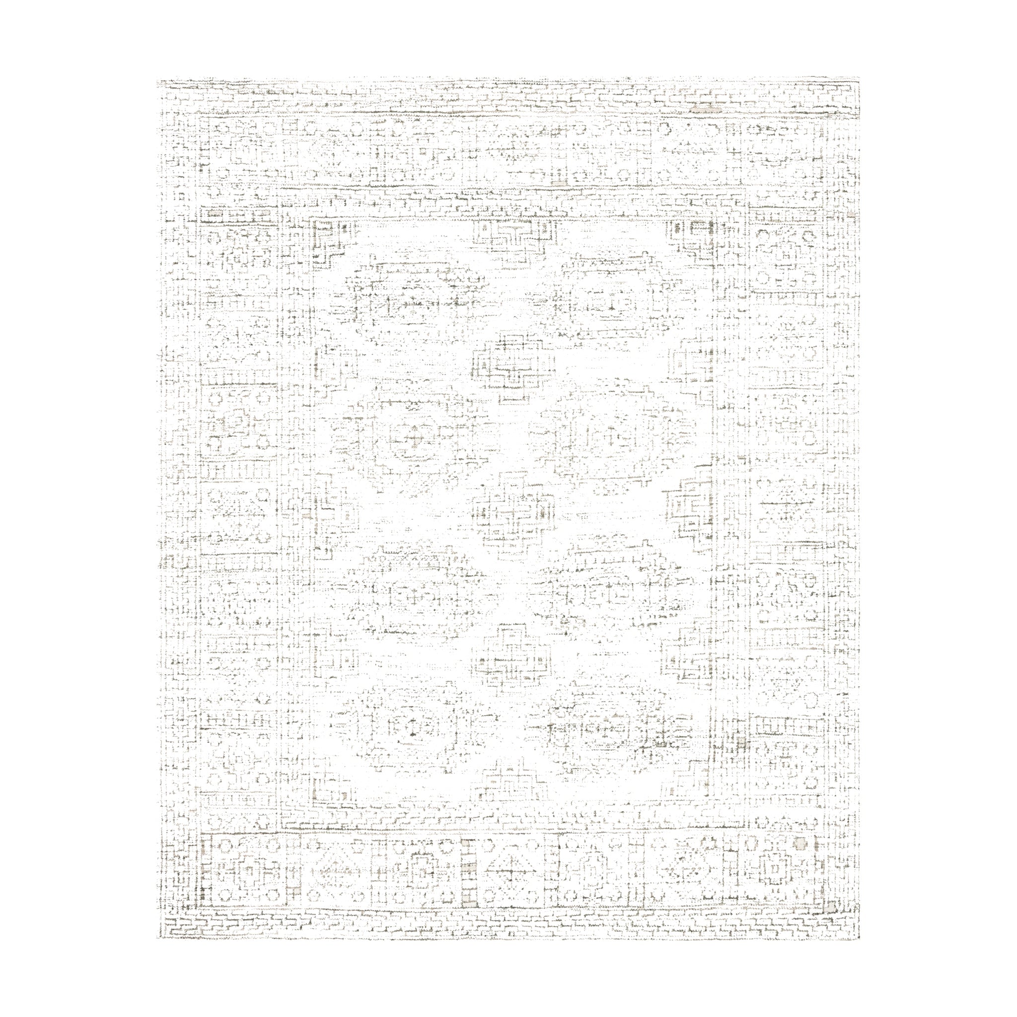 Loloi Vestige White / Stone Rug RUGS - cotton Loloi 18" x 18"
