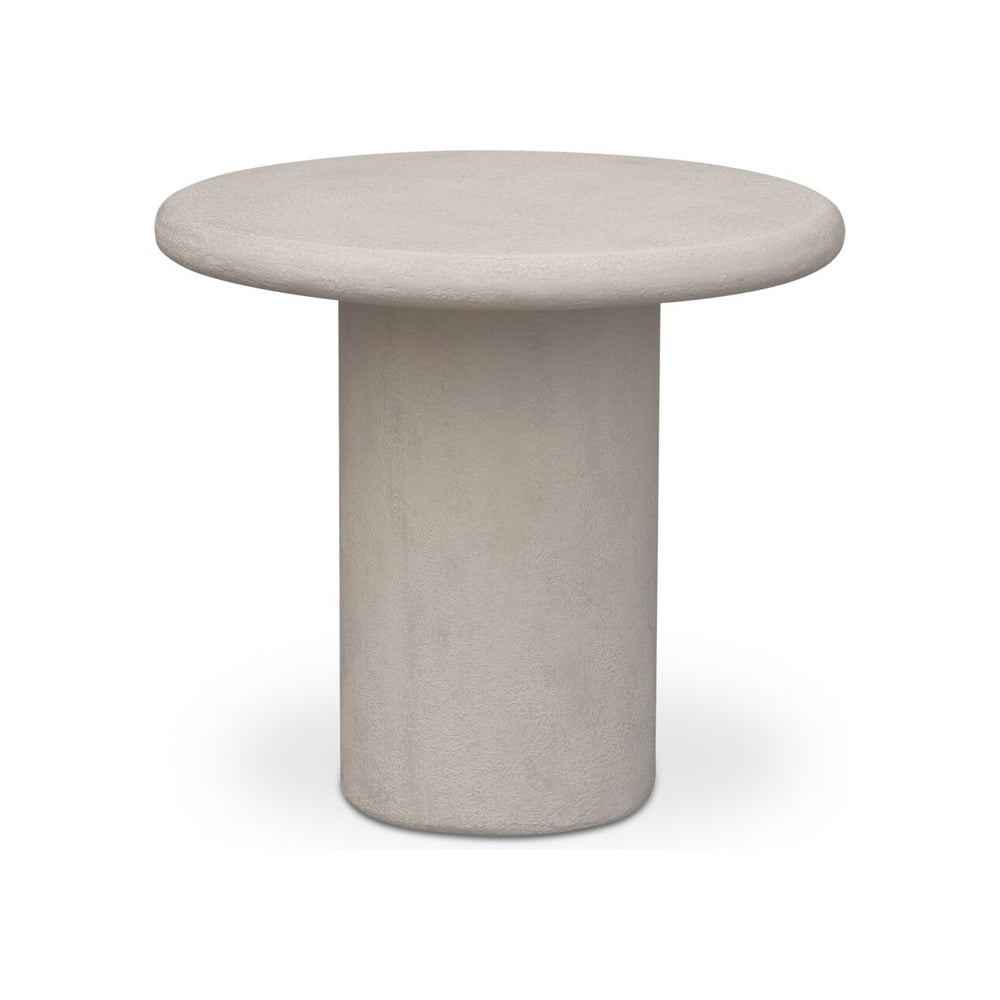 Freida Outdoor Side Table FURNITURE - outdoor tables Moe's Furniture Cream
