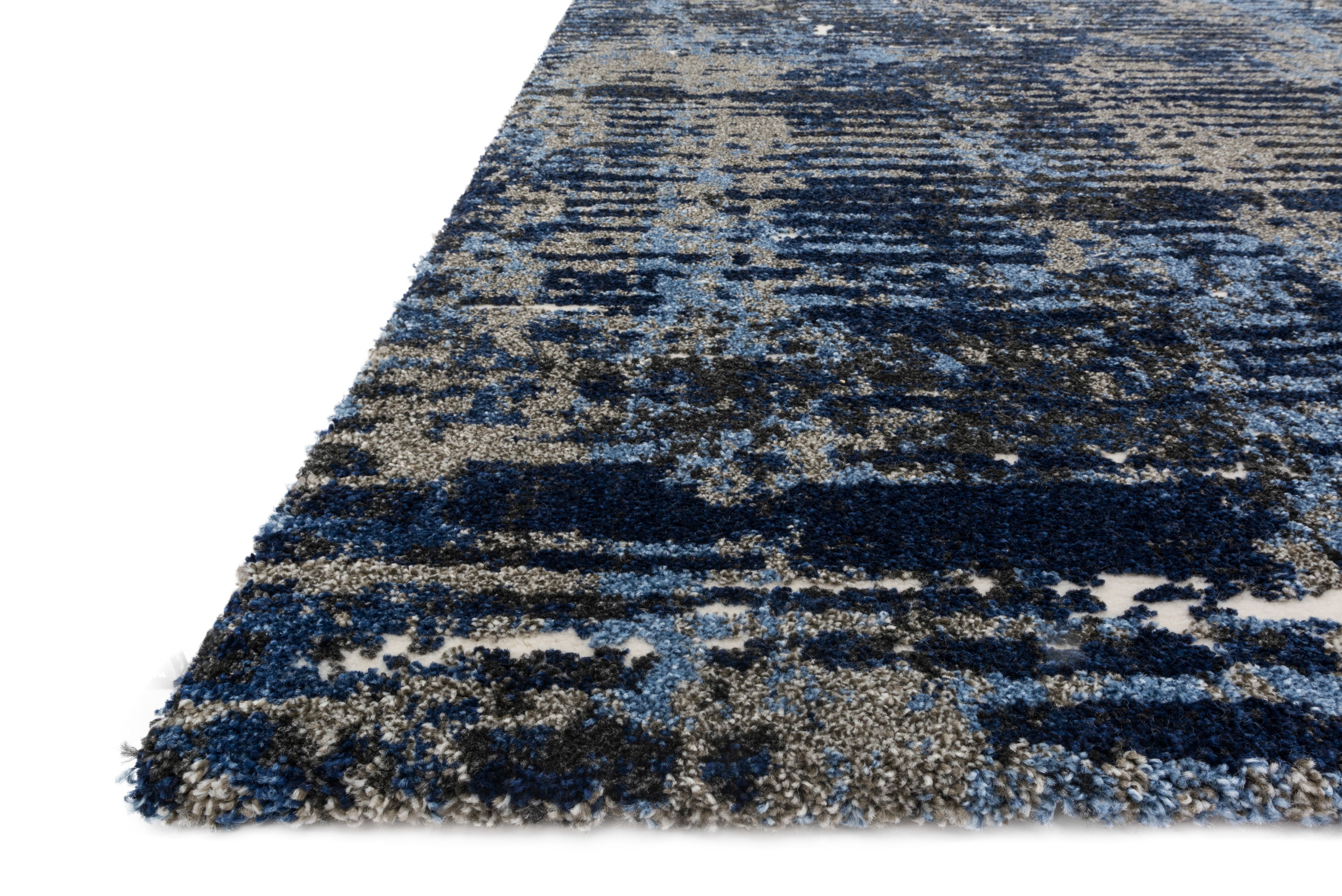Loloi Viera Dark Blue / Grey Rug RUGS - synthetic Loloi