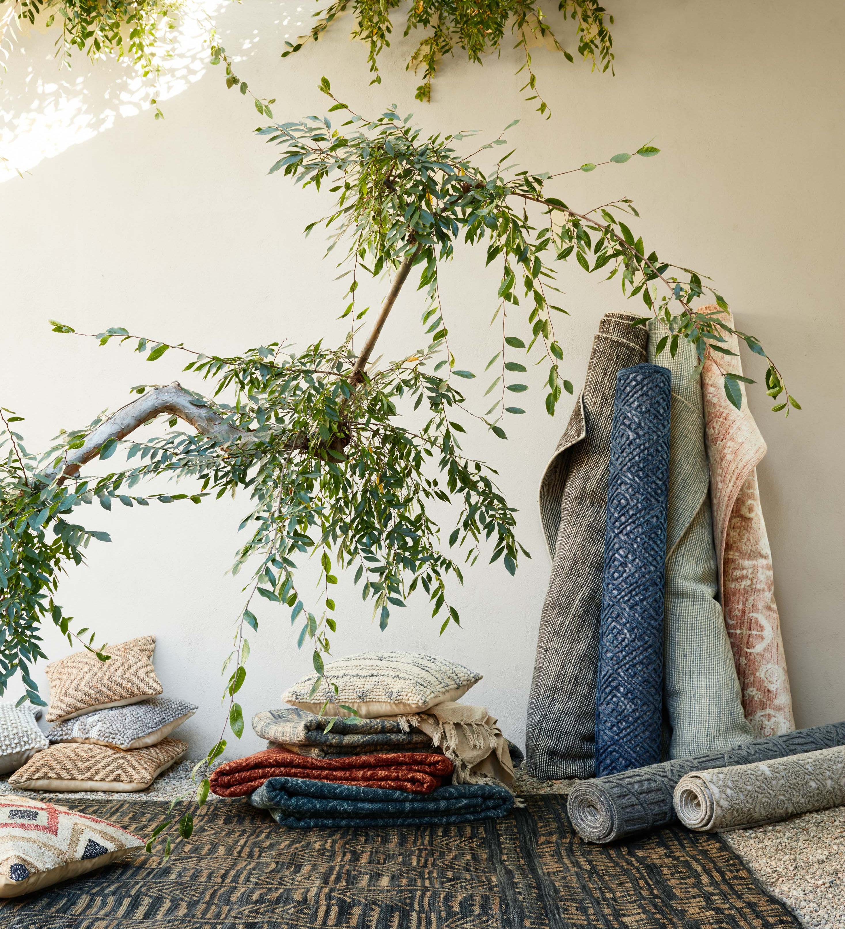 Loloi Villa Lt. Blue Rug RUGS - wool Loloi