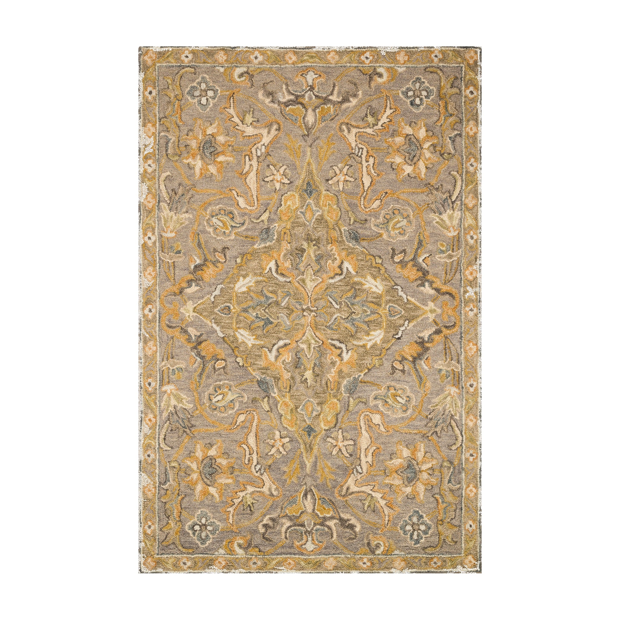 Loloi Victoria Grey / Multi Rug RUGS - wool Loloi 18" x 18"