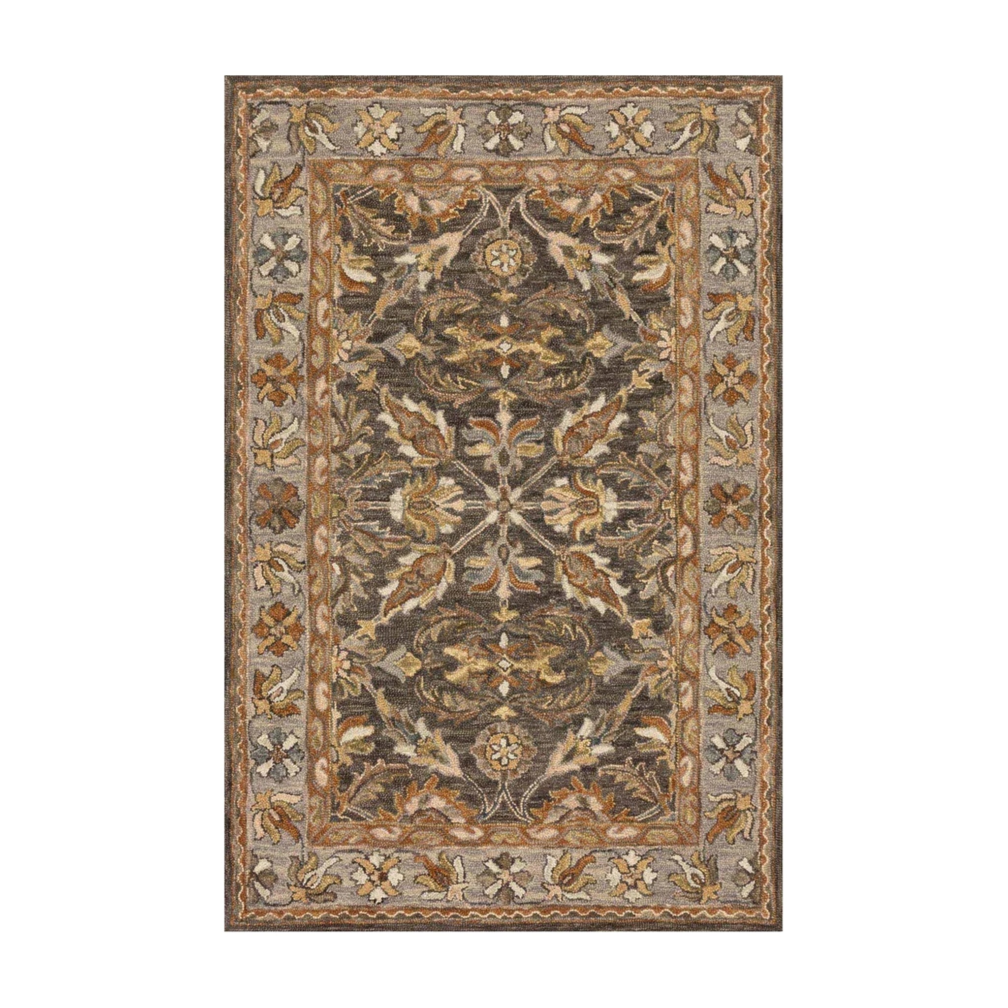 Loloi Victoria Dk Taupe / Grey Rug RUGS - wool Loloi 18" x 18"