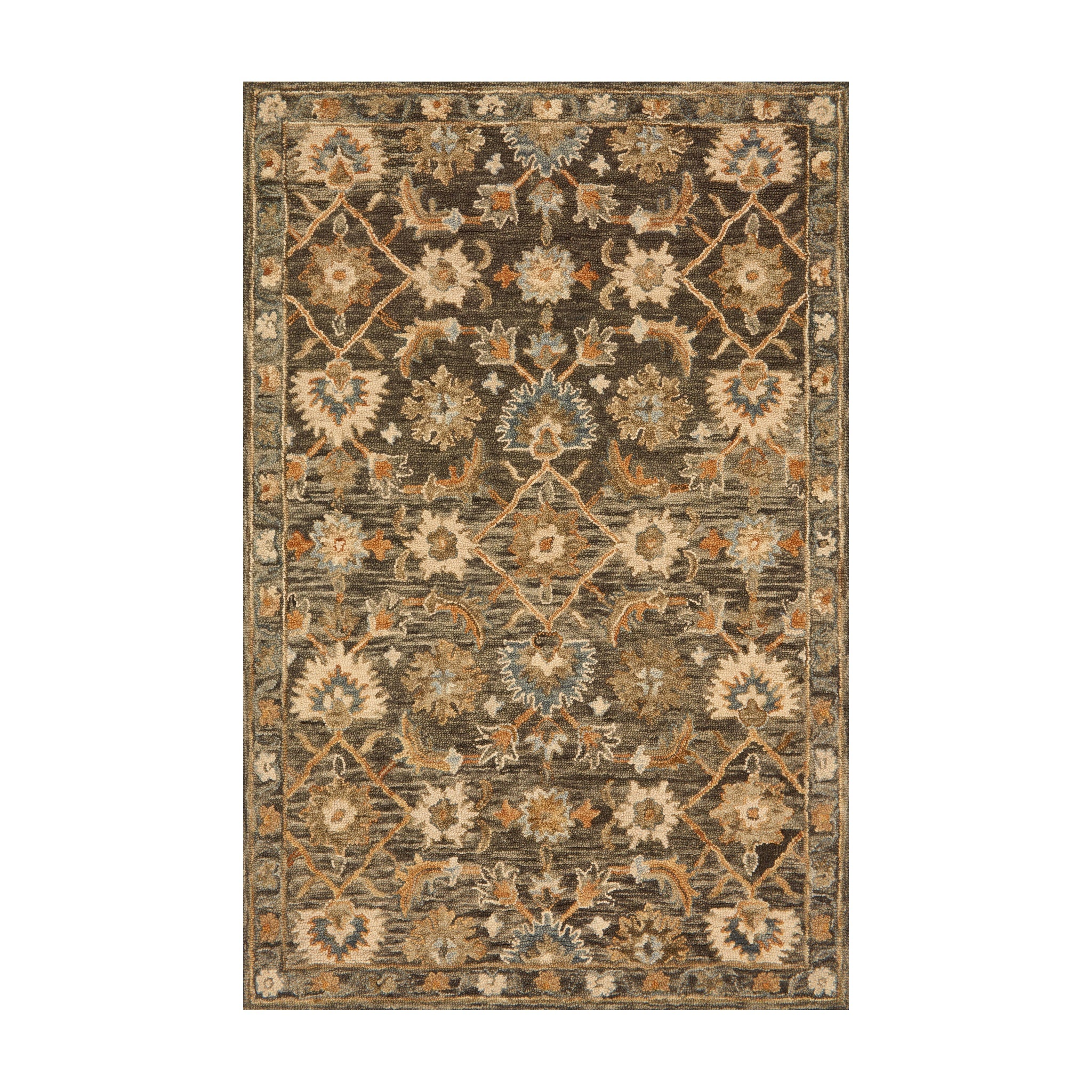 Loloi Victoria Dk Taupe / Multi Rug RUGS - wool Loloi 18" x 18"