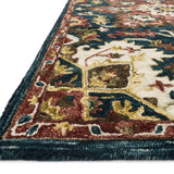 Loloi Victoria Teal / Raspberry Rug RUGS - wool Loloi