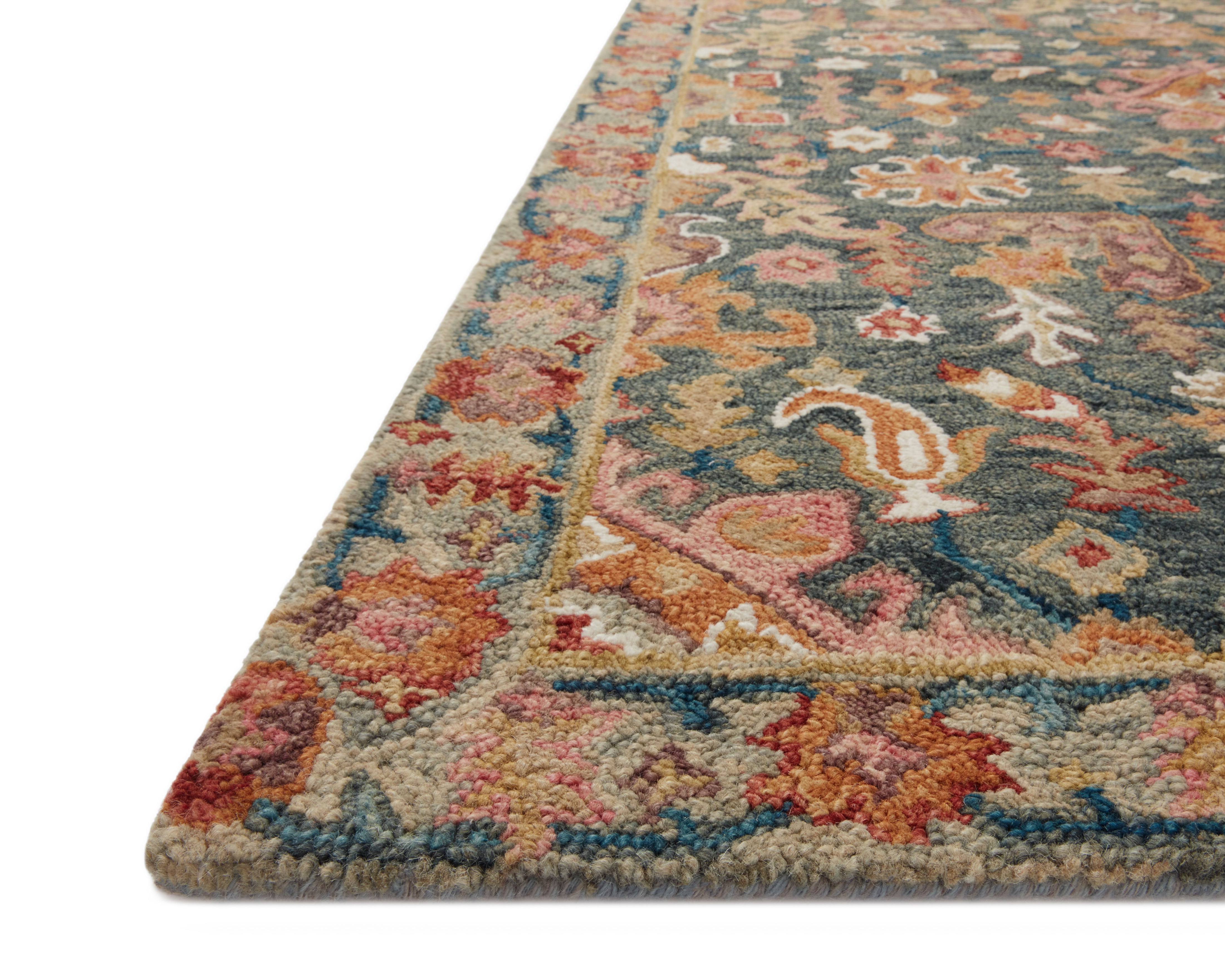 Loloi Victoria Navy / Multi Rug RUGS - wool Loloi
