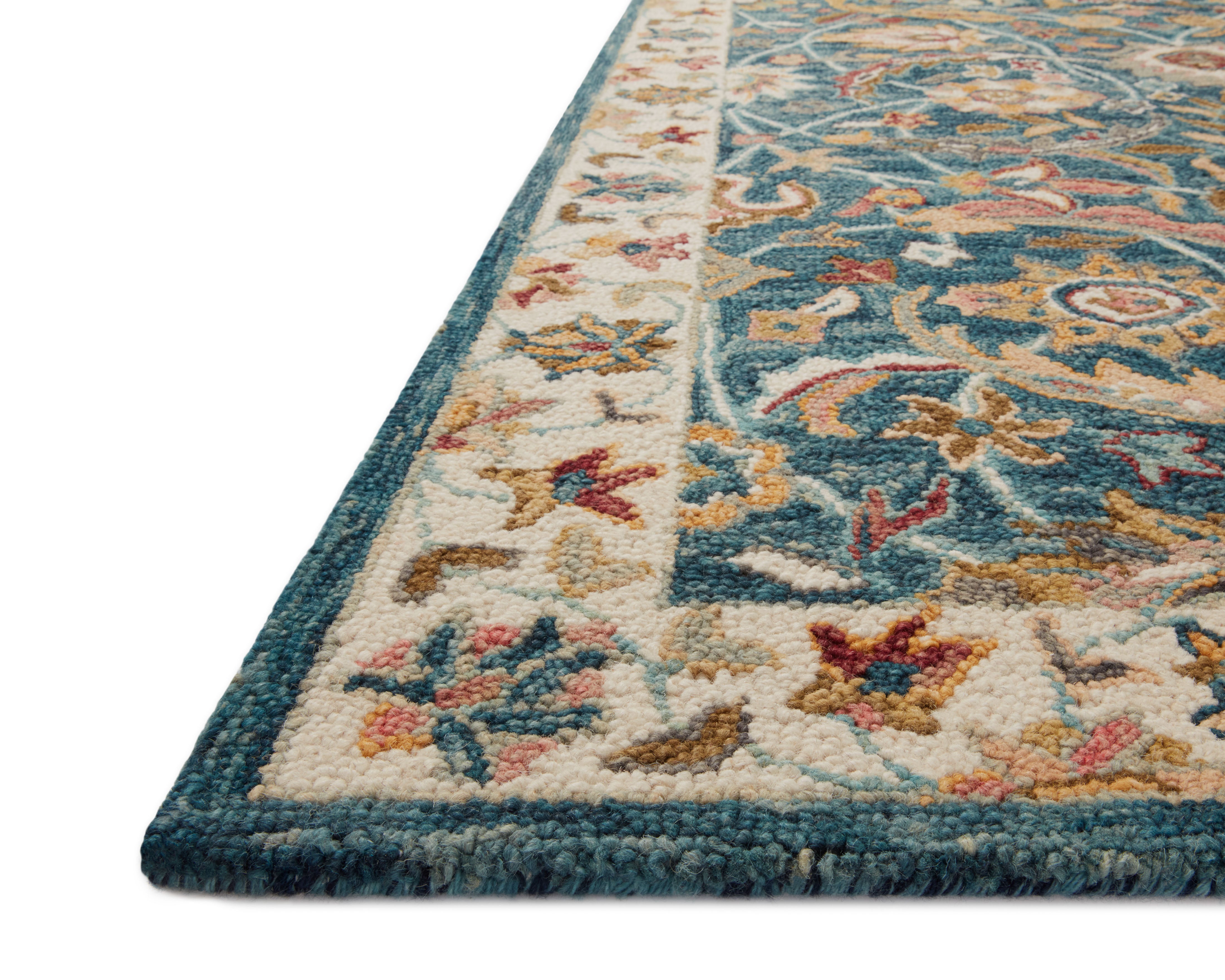 Loloi Victoria Ocean / Multi Runner Rug RUGS - wool Loloi