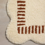 Chris Loves Julia x Loloi Valerie Ivory / Brick Bath Mat - Rug & Weave