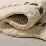 Chris Loves Julia x Loloi Valerie Ivory / Green Bath Mat - Rug & Weave