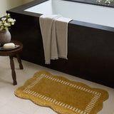 Chris Loves Julia x Loloi Valerie Wheat / Ivory Bath Mat - Rug & Weave