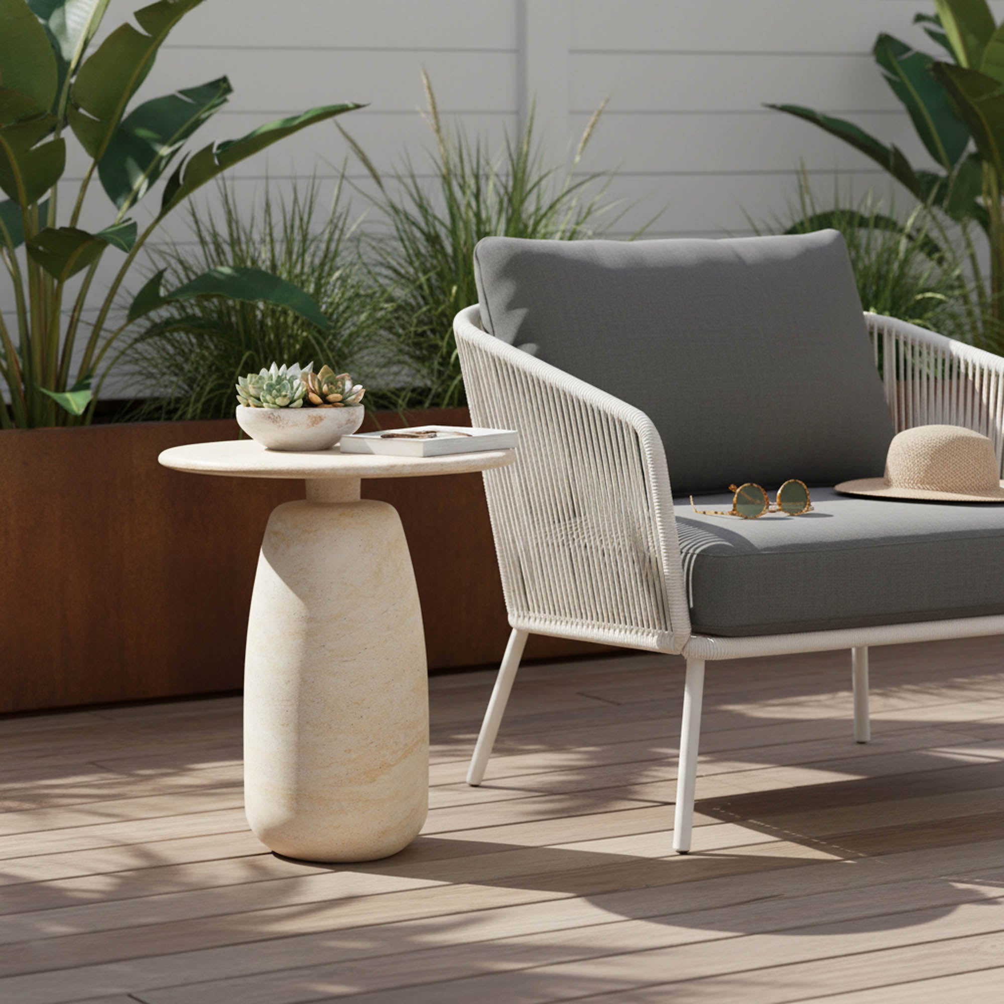 Olympian Side Table FURNITURE - side tables LH IMPORTS