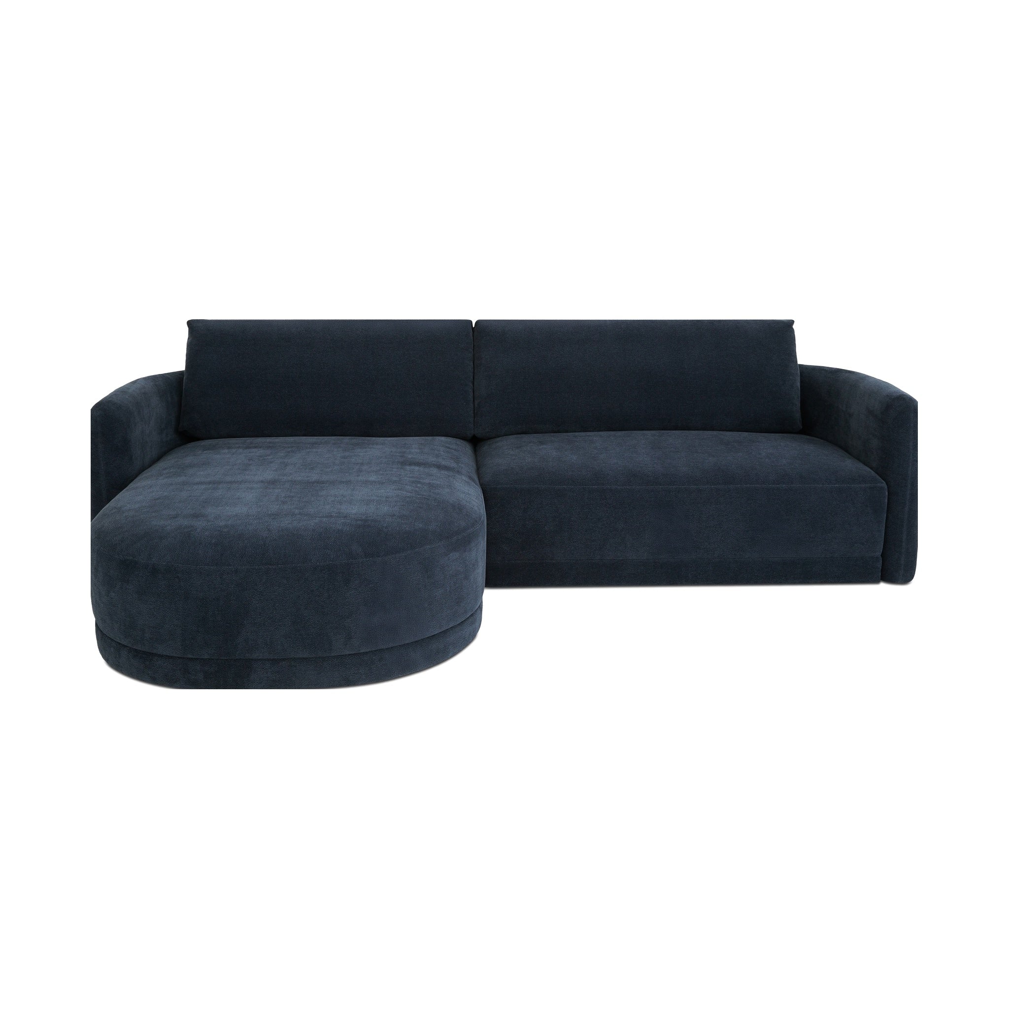 Elaine 2-Piece Sectional FURNITURE - sectional Moe's Furniture Blue Left