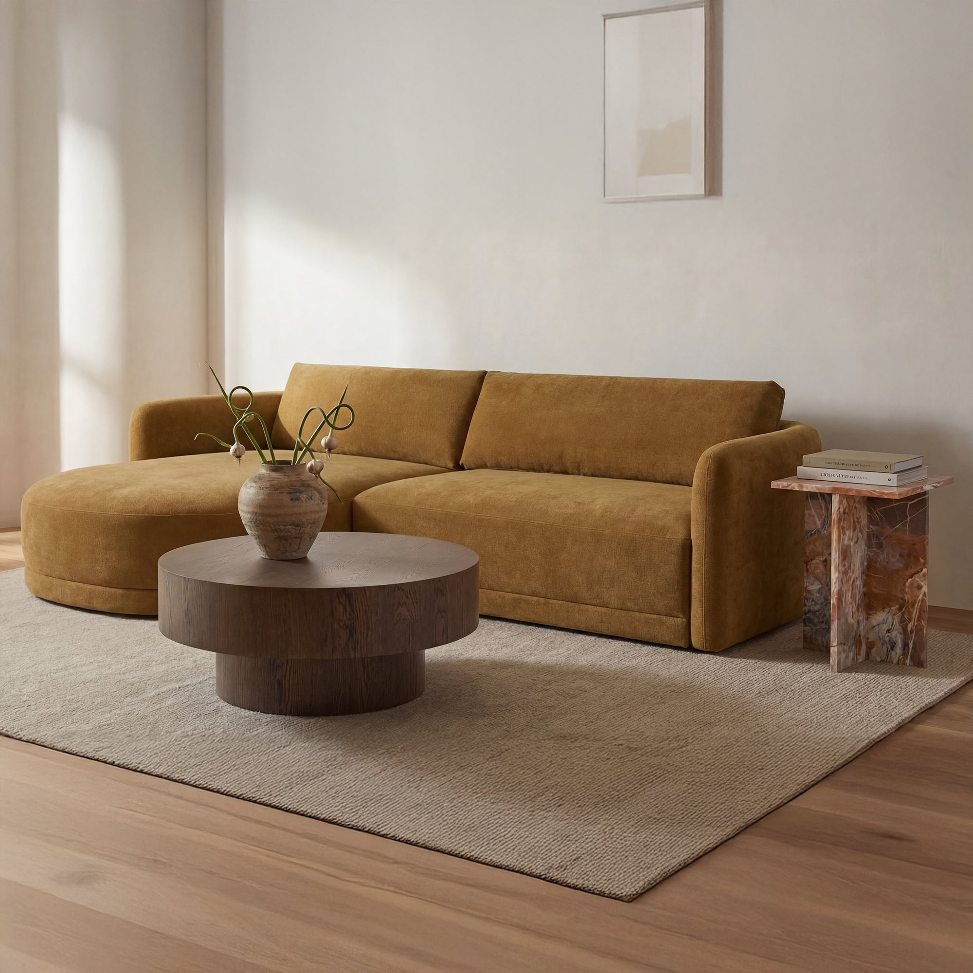 Elaine 2-Piece Sectional FURNITURE - sectional Moe's Furniture