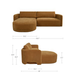Elaine 2-Piece Sectional FURNITURE - sectional Moe's Furniture