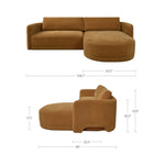 Elaine 2-Piece Sectional FURNITURE - sectional Moe's Furniture