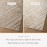 Loloi Wade Beige / Gold Square Rug RUGS - synthetic Loloi