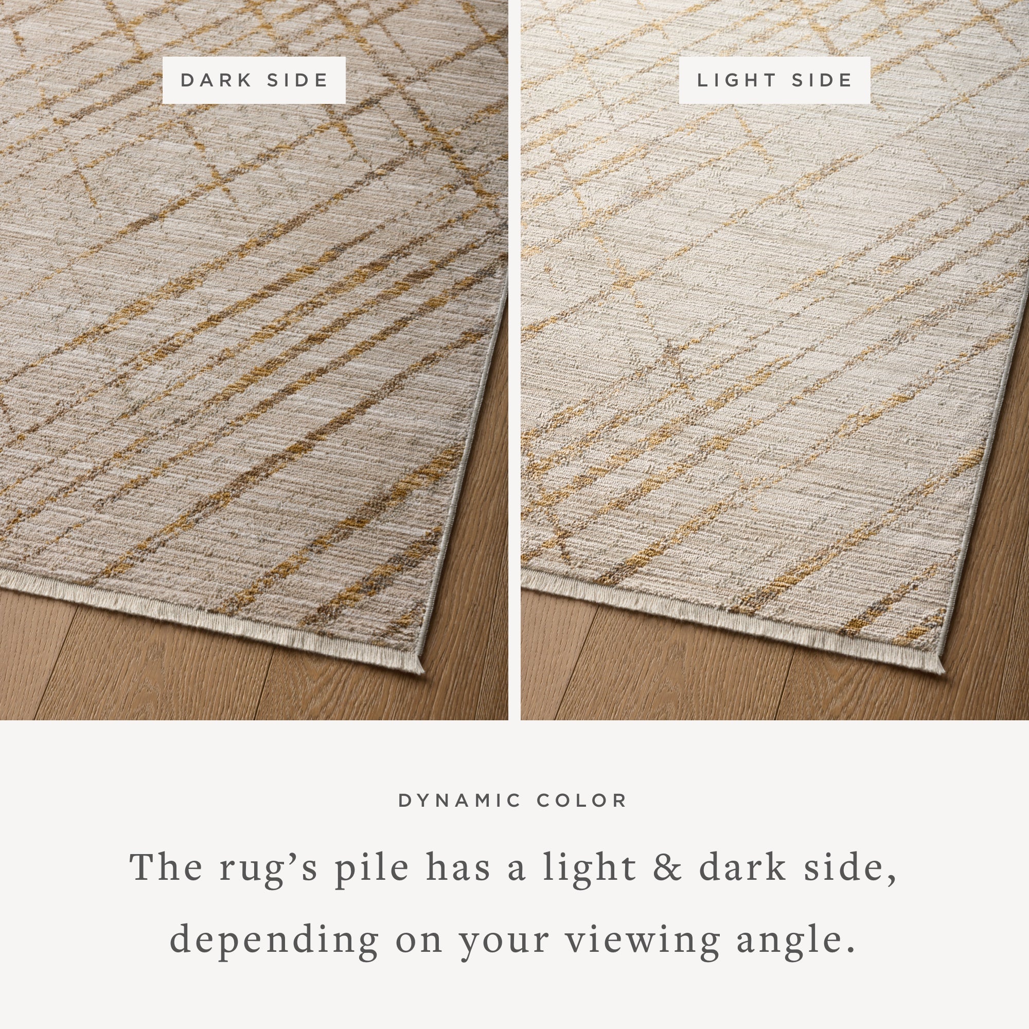 Loloi Wade Beige / Gold Square Rug RUGS - synthetic Loloi