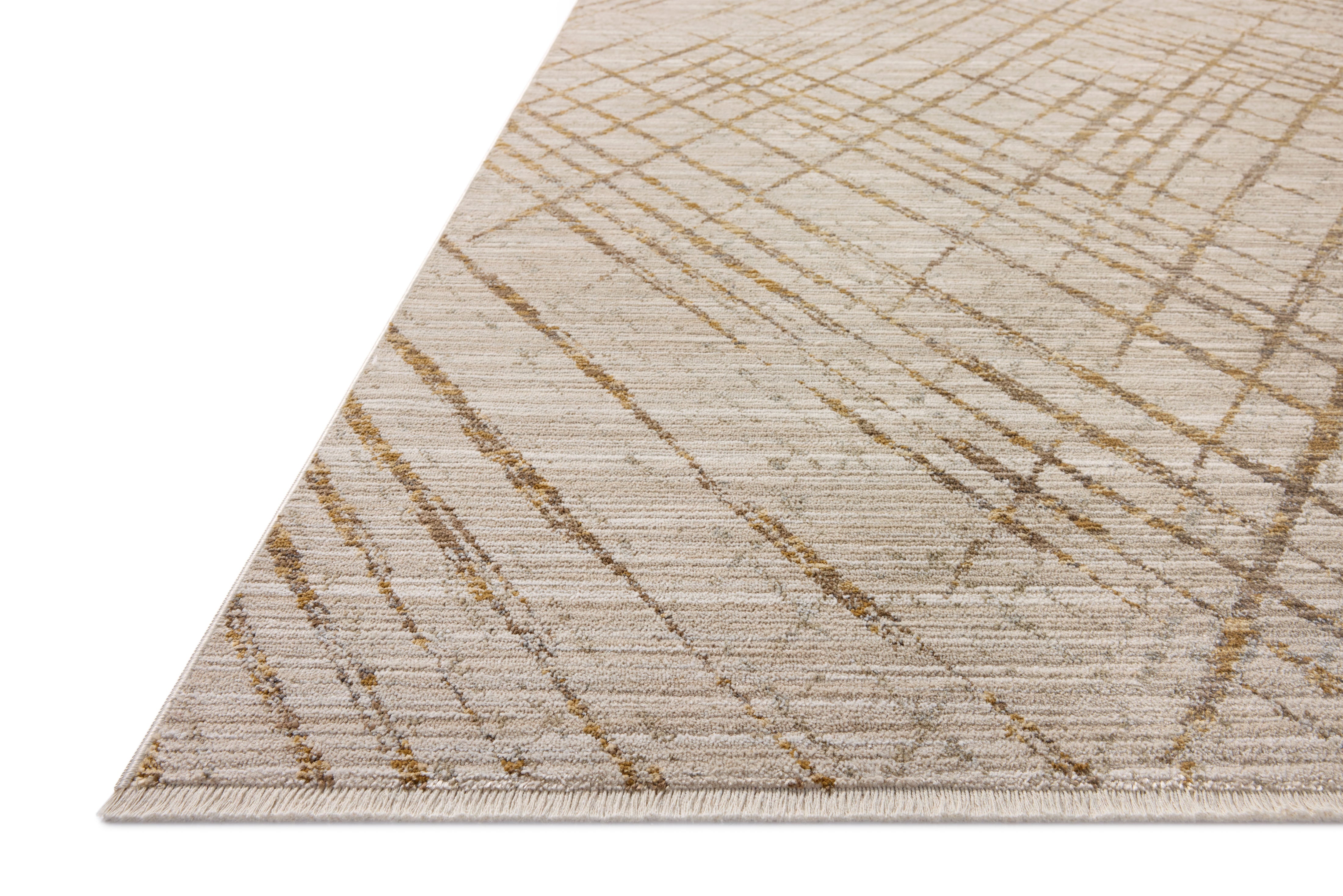 Loloi Wade Beige / Gold Rug RUGS - synthetic Loloi