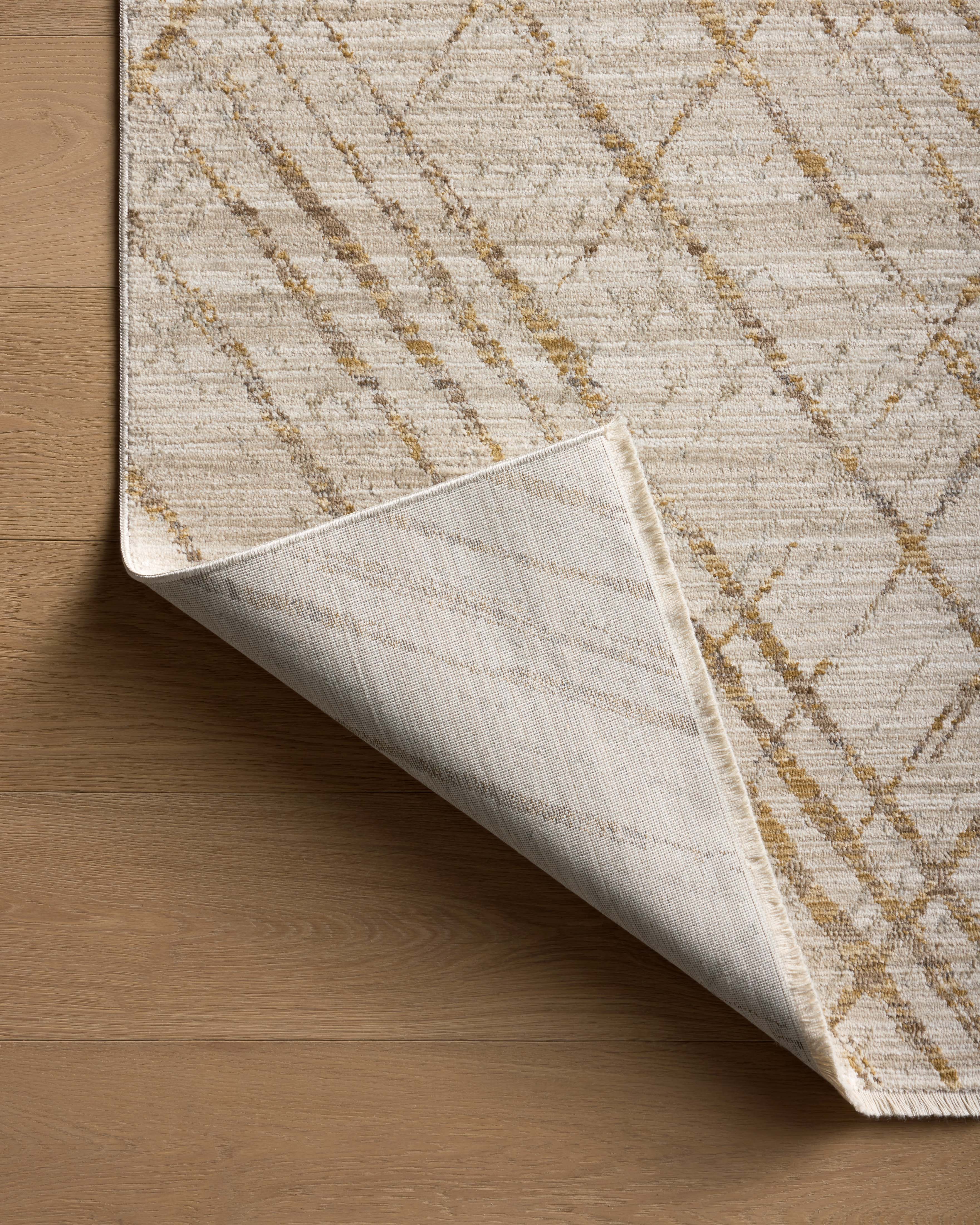 Loloi Wade Beige / Gold Runner Rug RUGS - synthetic Loloi