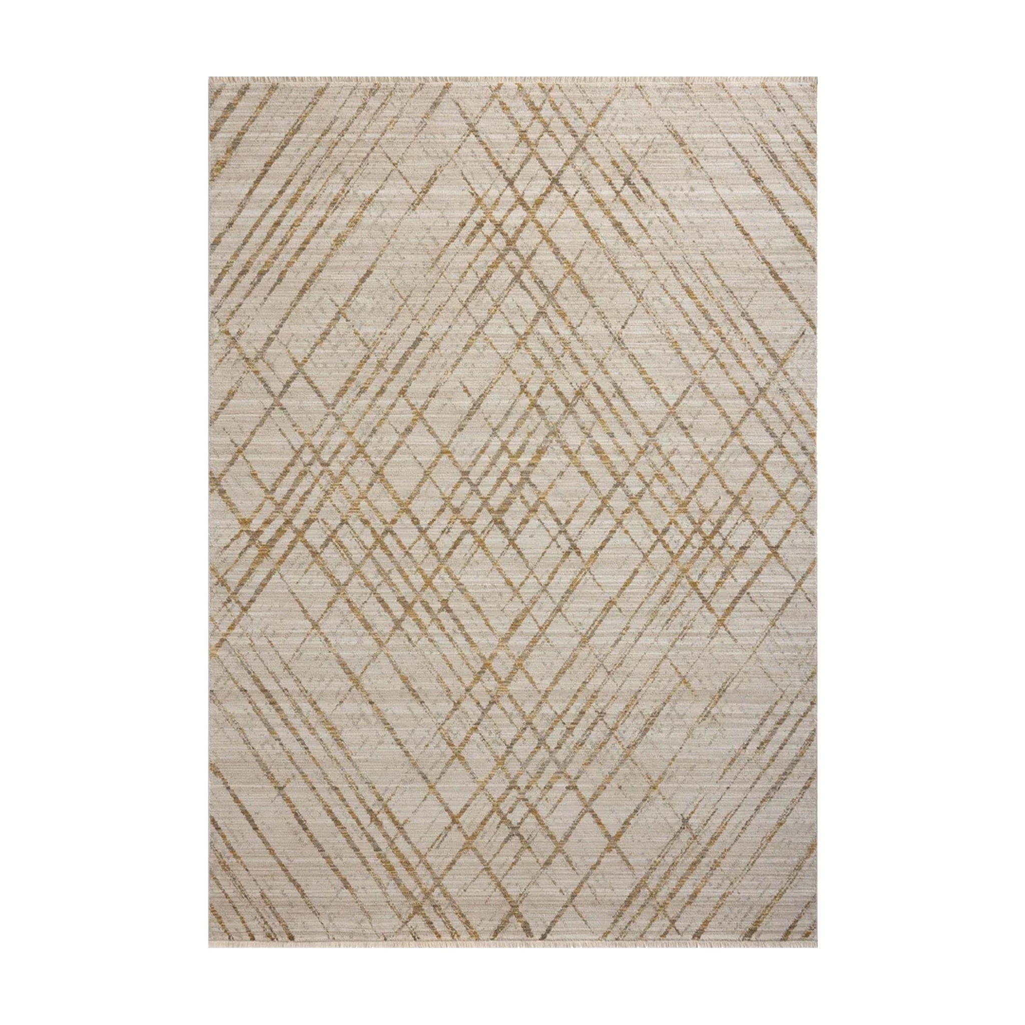 Loloi Wade Beige / Gold Rug, Wade Beige / Gold Square Rug 7'10" x 7'10" Square
