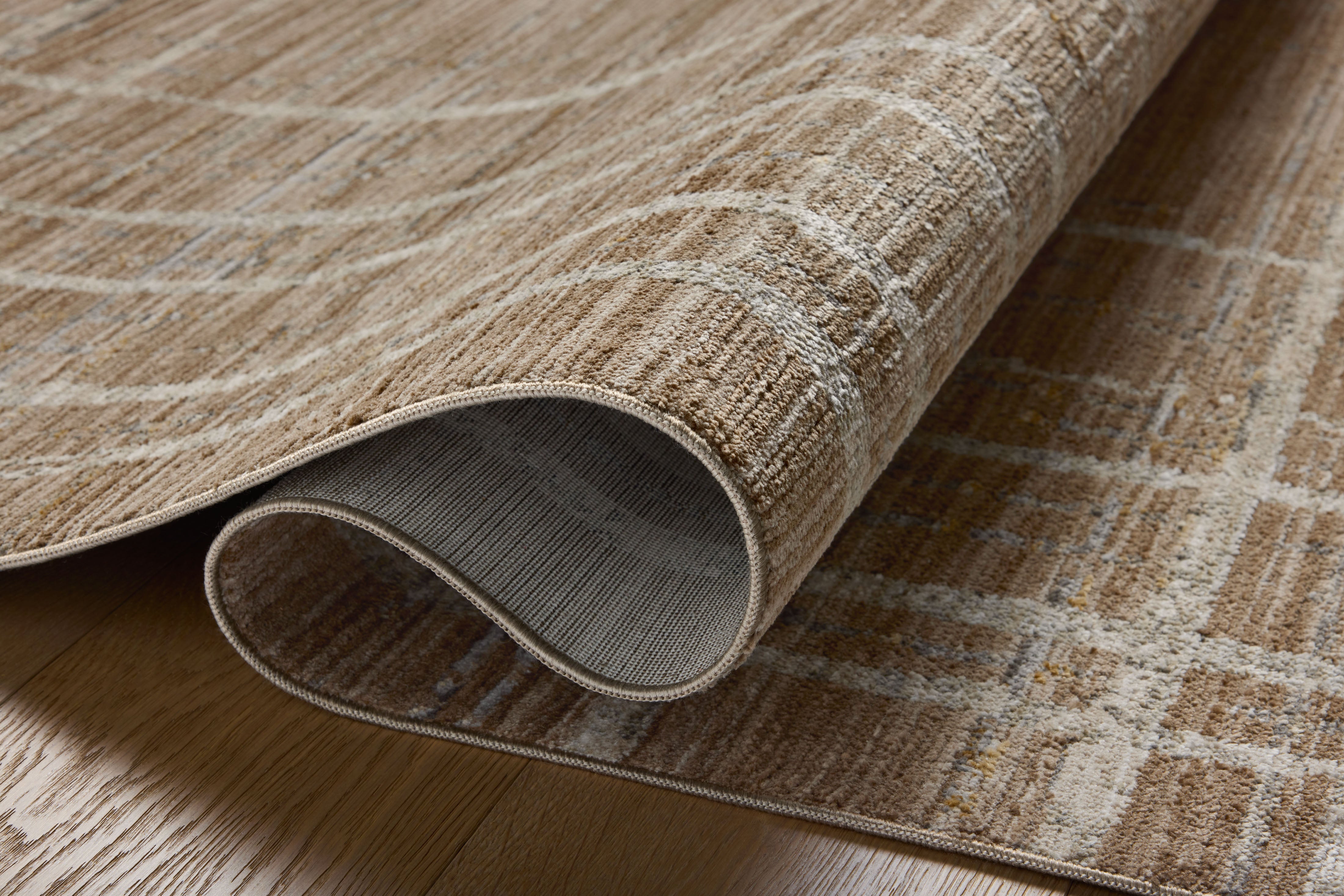 Loloi Wade Brown / Stone Square Rug RUGS - synthetic Loloi