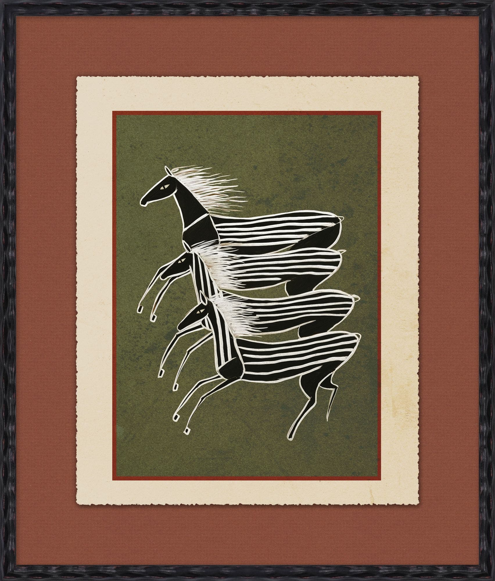 "Striped" Framed Art Print ARTWORK - framed art Wendover Art Group