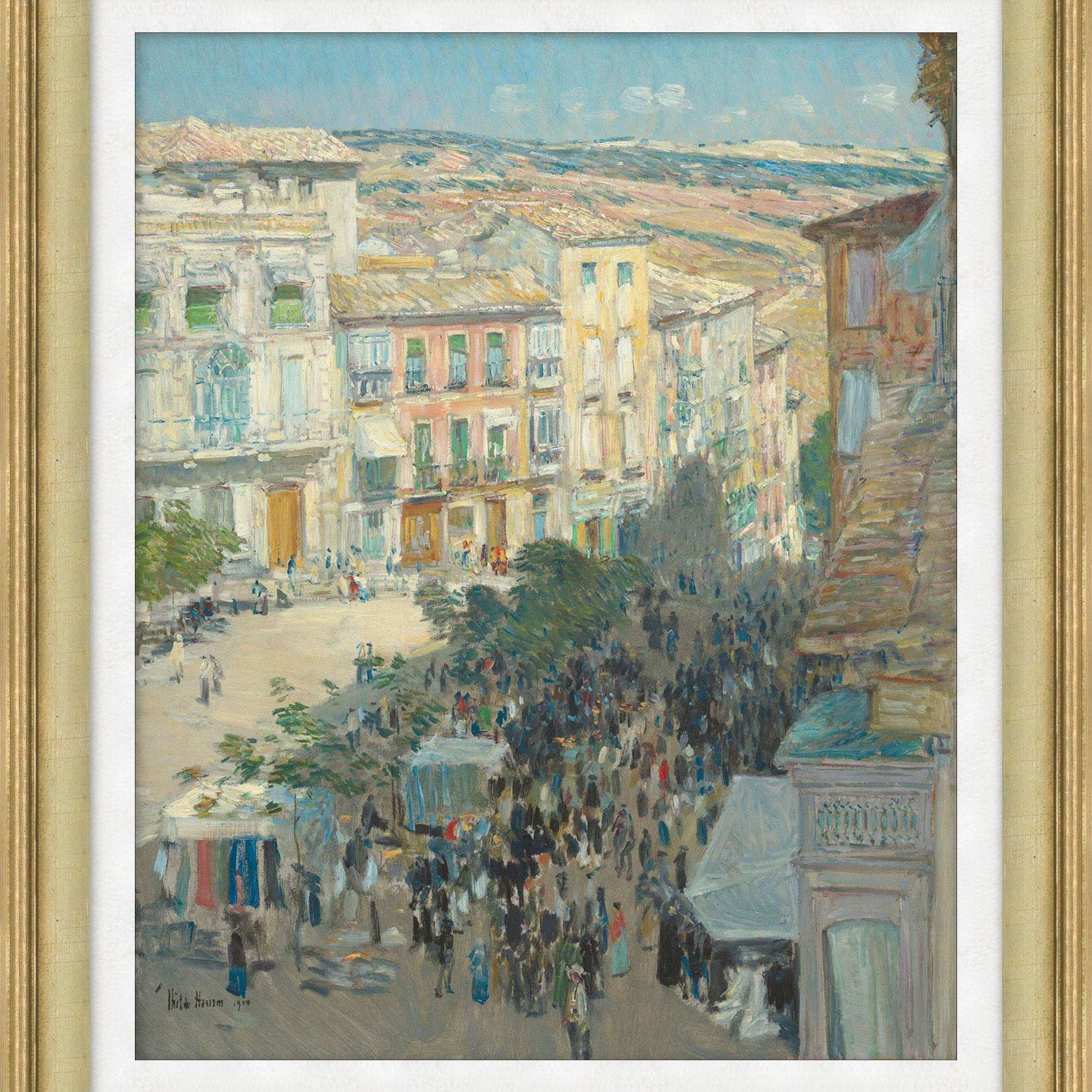 "Sunlit Streets" Framed Art Print ARTWORK - framed art Wendover Art Group