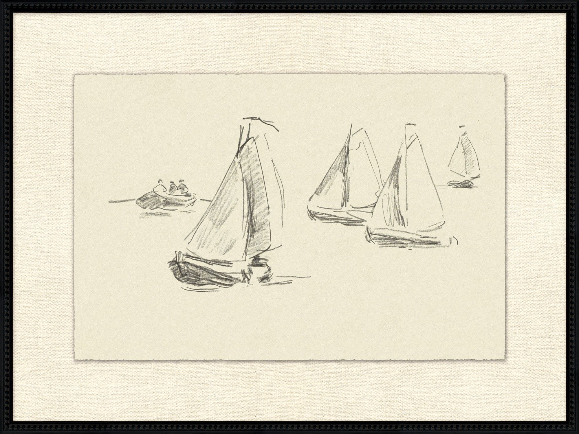 "Boats Near Marseille" Framed Art Print – view 2
