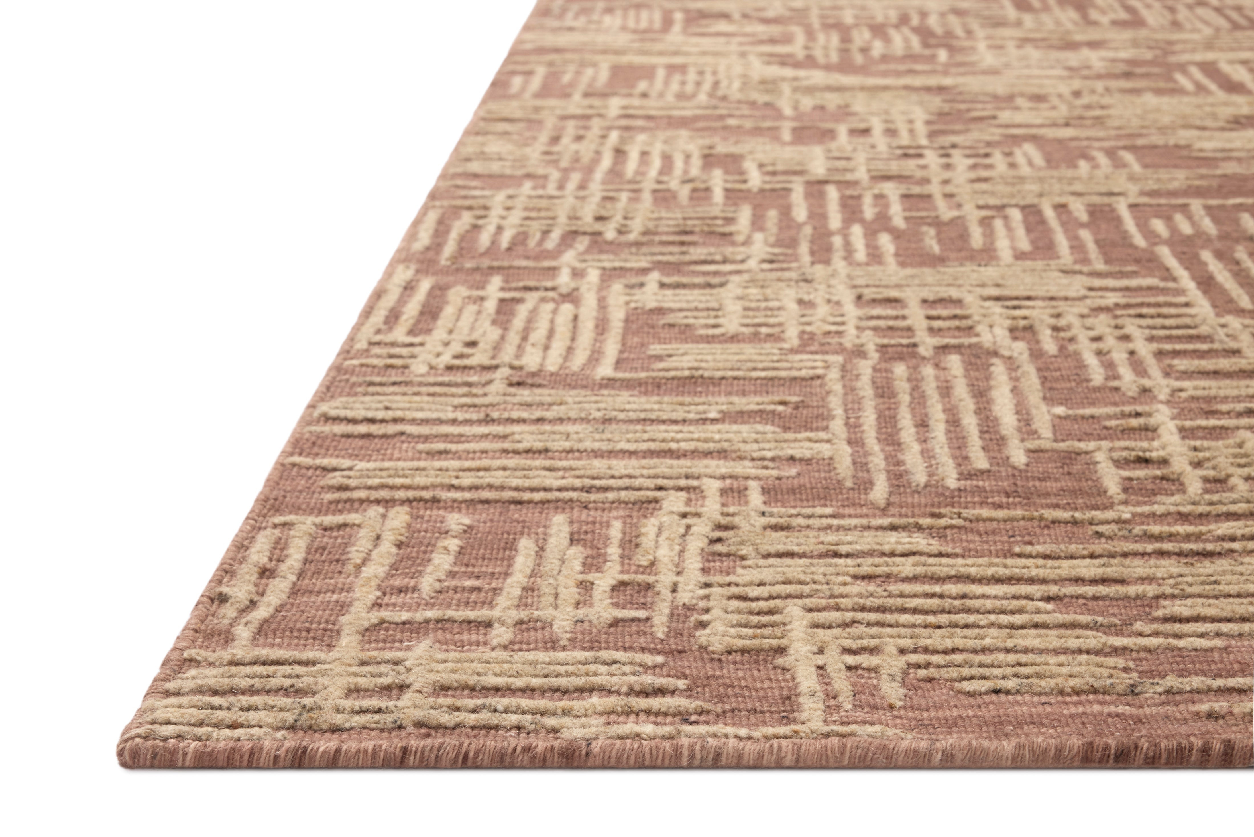 Loloi Woodriff Brick / Natural Rug RUGS - wool Loloi 18" x 18"